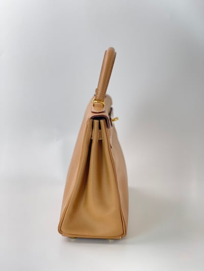 Hermes kelly28 內縫奶茶色3