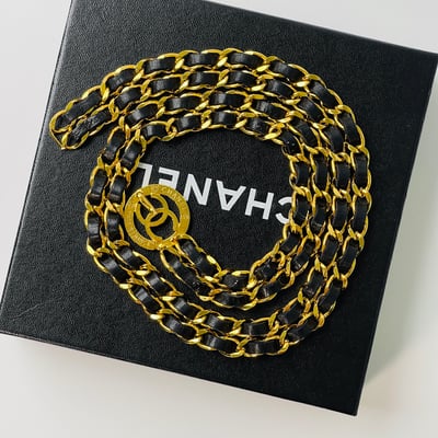 Chanel 放射C雙皮穿腰鍊2