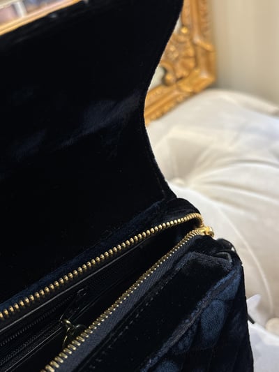 Chanel天鵝絨CF後背包20