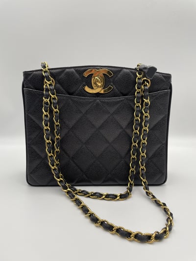 Ba1098chanel荔皮大logo托特包1