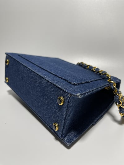 Chanel 牛仔梯形包8