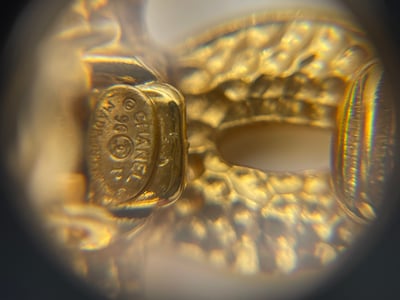 Chanel雙c水滴耳夾5