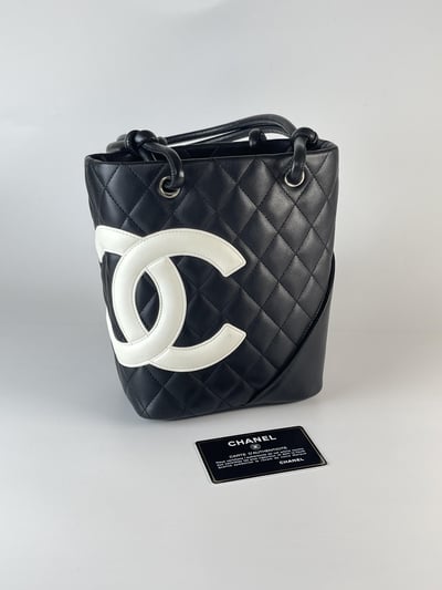 Chanel黑白康鵬迷你菜籃子13