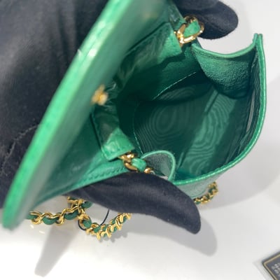 Chanel 荔皮手機包（綠）9