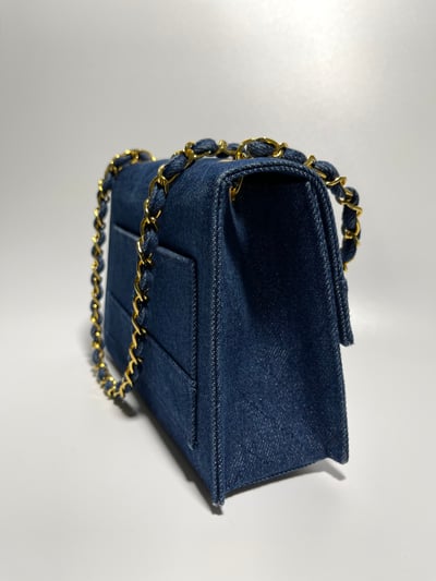Chanel 牛仔梯形包4