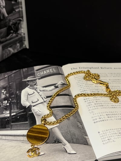 Chanel貓眼石編織項鍊1