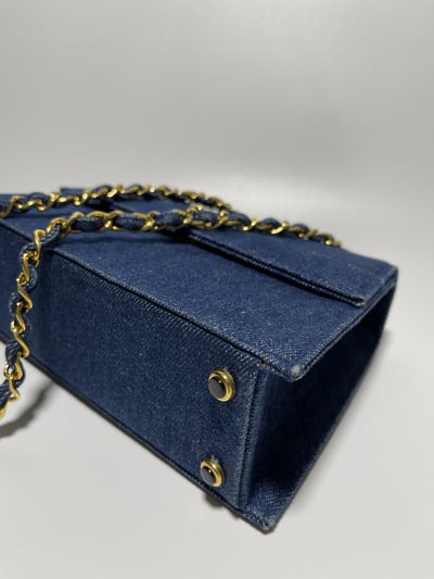 Chanel 牛仔梯形包6