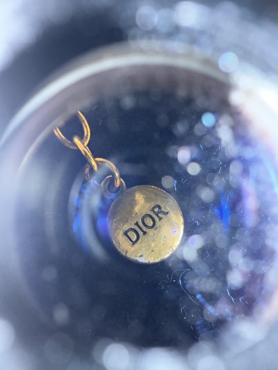 Dior馬眼鑽做舊金頸鏈6