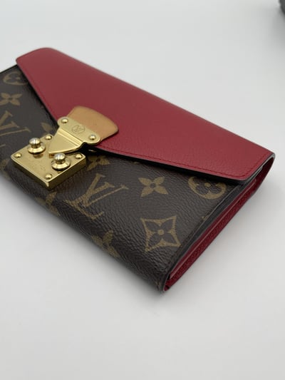 LV老花拼色長夾3