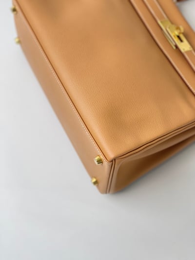 Hermes kelly28 內縫奶茶色6