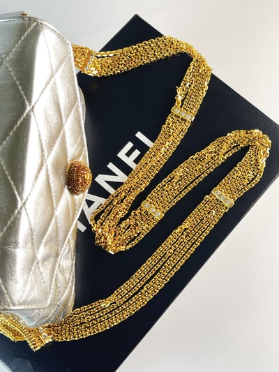 Chanel鑽釦信封包5