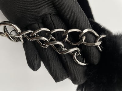 Ba1354chanel兔毛腋下包12