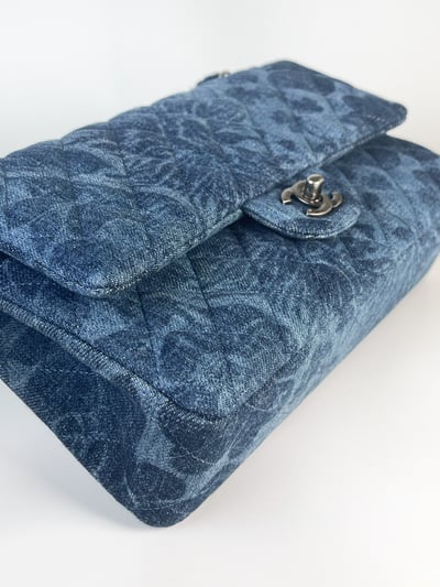 Chanel四葉草牛仔CF(銀釦）6