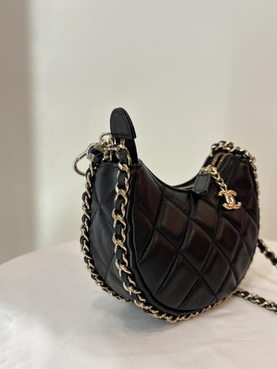 Ba1407Chanel mini半月鏈條包3