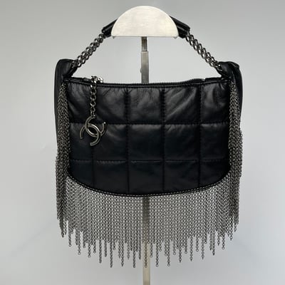 Chanel 流蘇冰格手提袋1