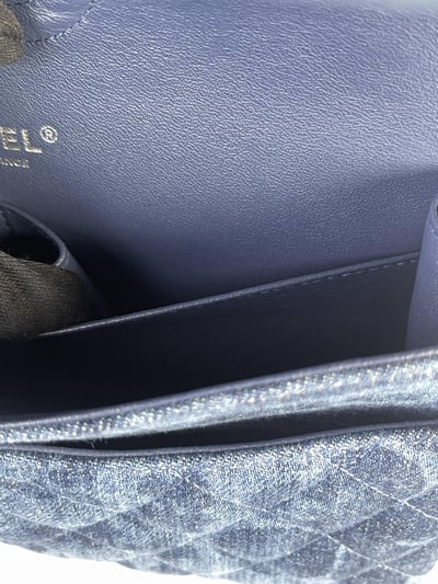 Chanel四葉草牛仔CF(銀釦）15