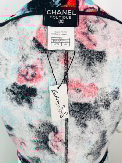 Chanel 花卉毛巾洋裝6