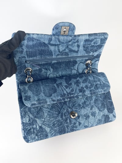 Chanel四葉草牛仔CF(銀釦）11