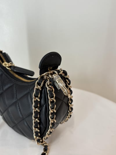 Ba1407Chanel mini半月鏈條包6