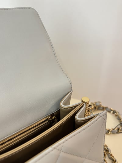 Chanel方鑽釦風琴包8