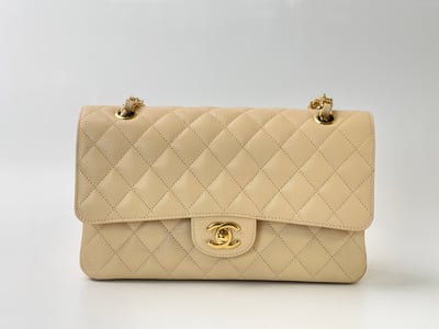 Chanel 荔皮奶茶色CF 鍍1