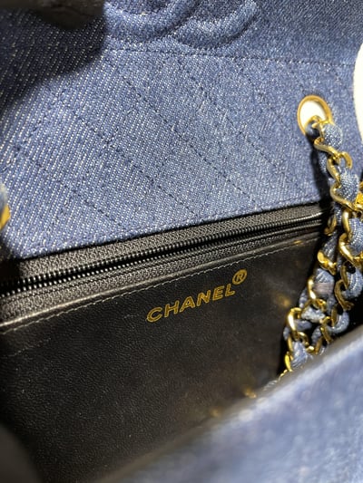 Chanel 牛仔梯形包11