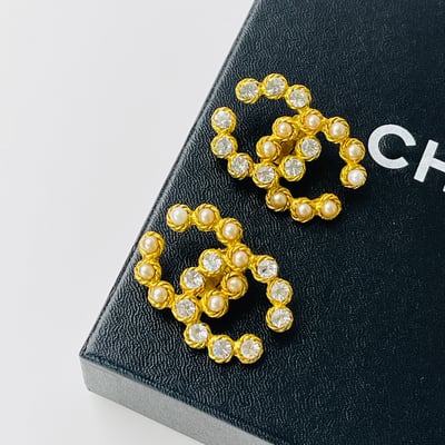 Chanel 人魚珍鑽耳夾1