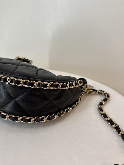 Ba1407Chanel mini半月鏈條包12