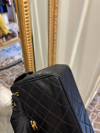 Chanel荔皮軍牌相機包10