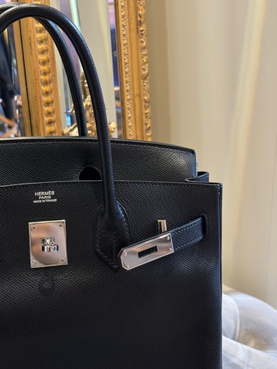 Hermes 黑銀birkin306