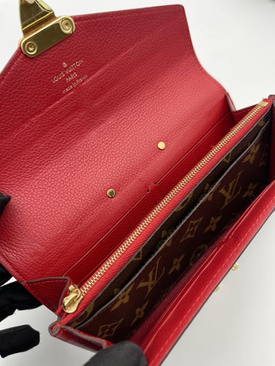 LV老花拼色長夾10