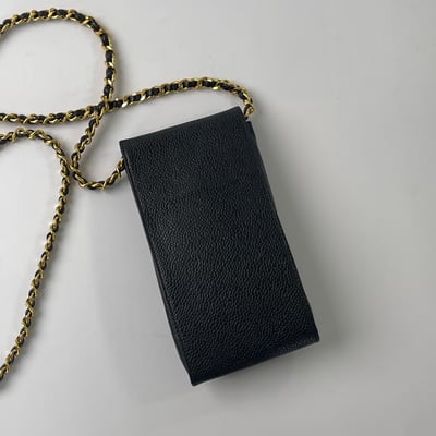 Chanel 荔皮手機包（黑）7