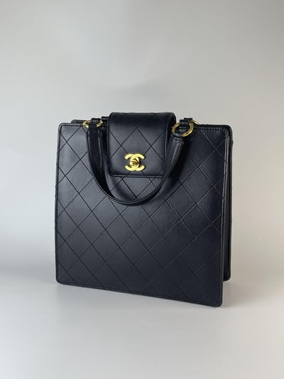 Chanel書包釦方形手提包1