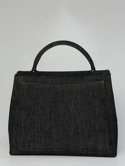 Chanel 黑色丹寧handle包3