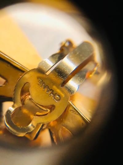 Chanel 蝴蝶結珍珠耳夾3