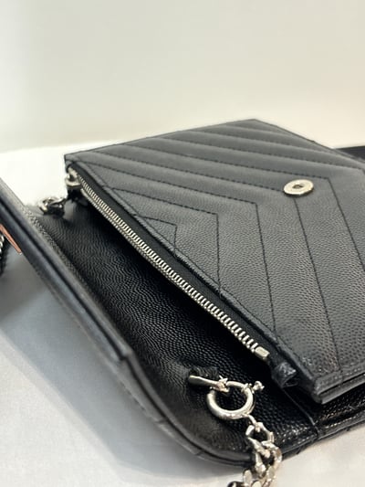 Ba1399 YSL黑銀WOC9