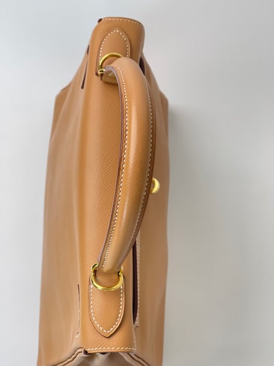 Hermes kelly28 內縫奶茶色9
