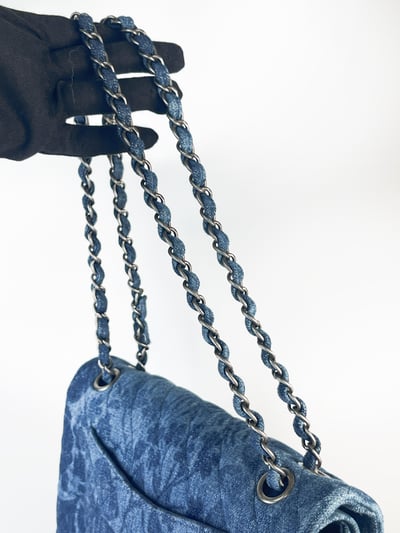 Chanel四葉草牛仔CF(銀釦）9