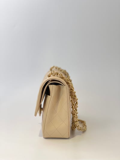 Chanel 荔皮奶茶色CF 鍍2