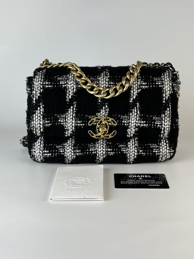 Chanel黑白毛呢1916