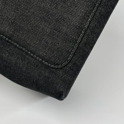 Chanel 黑色丹寧handle包7