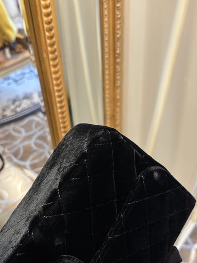 Chanel天鵝絨CF後背包13