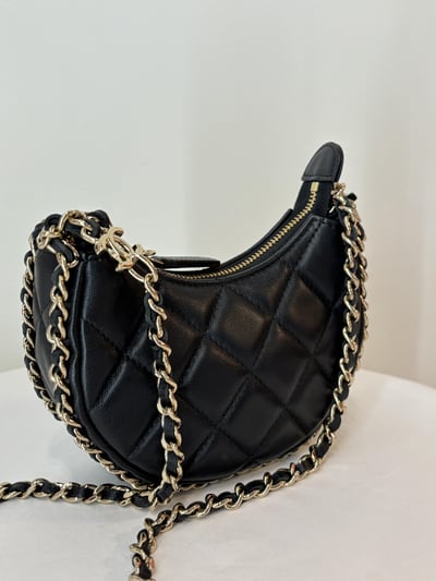 Ba1407Chanel mini半月鏈條包9