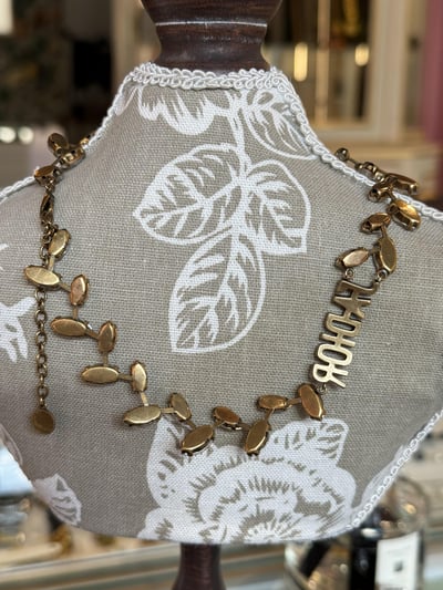 Dior馬眼鑽做舊金頸鏈4