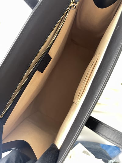 Gucci 紅綠麂皮大托特包10