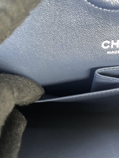 Chanel四葉草牛仔CF(銀釦）16