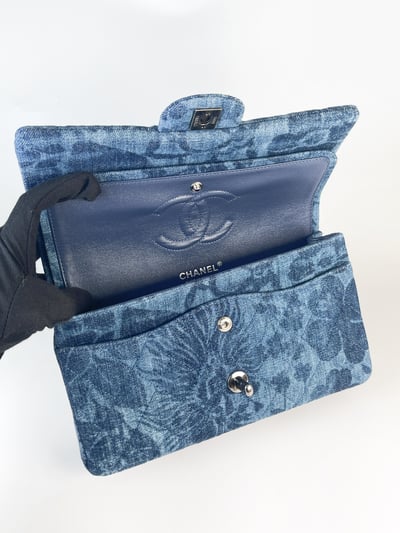 Chanel四葉草牛仔CF(銀釦）12