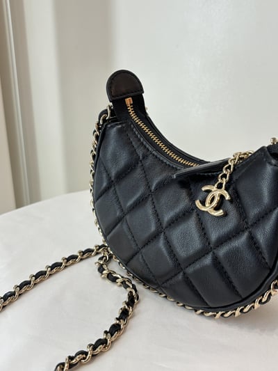 Ba1407Chanel mini半月鏈條包8