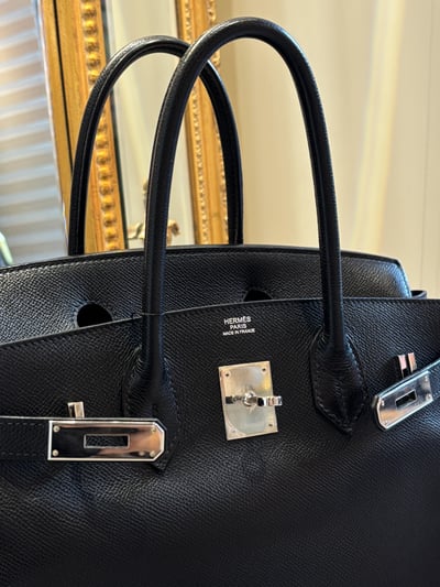 Hermes 黑銀birkin304
