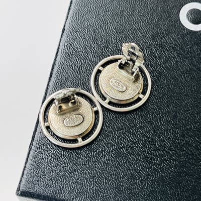 Chanel 金幣銀圈耳夾3